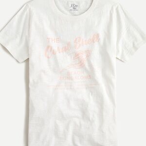 J. Crew Coral Shell Soft Graphic Tee